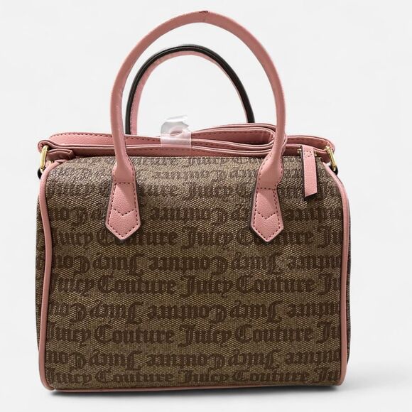 Juicy Couture Y2K Purse Pink Handbag Chestnut Chino Speedy Satchel Mini Set NEW - Picture 4 of 8